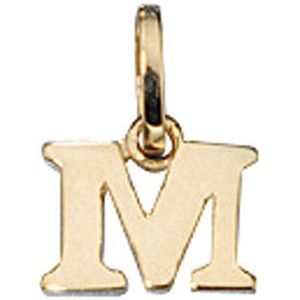 SIGO Anhänger Buchstabe M 333 Gold Gelbgold Buchstabenanhänger
