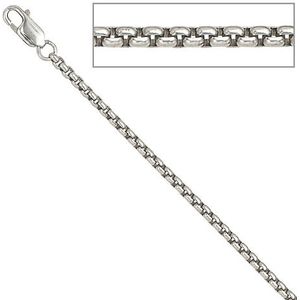 SIGO Venezianerkette 925 Sterling Silber 2,5 mm 45 cm Halskette Kette Karabiner