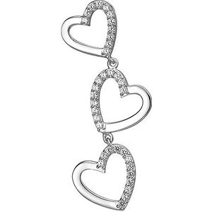 SIGO Anhänger Herzen 925 Sterling Silber 35 Zirkonia Silberanhänger