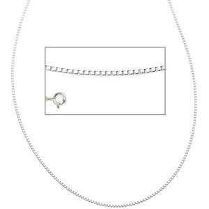 SIGO Venezianerkette 925 Sterling Silber 1,2 mm 36 cm Halskette Kette Silberkette