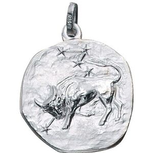 SIGO Anhänger Sternzeichen Stier 925 Sterling Silber matt Sternzeichenanhänger