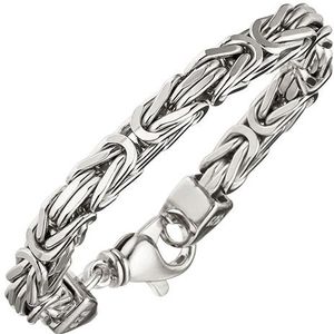 SIGO Königsarmband 925 Sterling Silber 23 cm Armband Silberarmband Karabiner