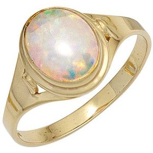 SIGO Damen Ring 333 Gold Gelbgold 1 Opal Goldring
