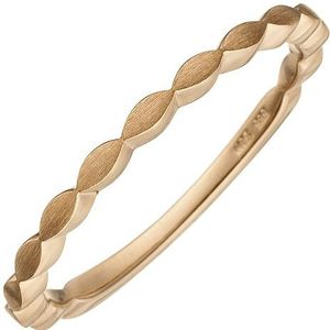 SIGO Damen Ring zart 585 Gold Rotgold matt Rotgoldring
