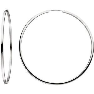 SIGO Creolen groß 925 Sterling Silber Ohrringe Durchmesser 64 mm