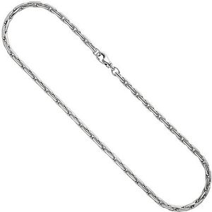 SIGO Halskette Kette 925 Sterling Silber rhodiniert 45 cm Silberkette Karabiner