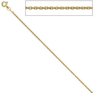SIGO Ankerkette 333 Gelbgold diamantiert 1,6 mm 50 cm Gold Kette Halskette Goldkette