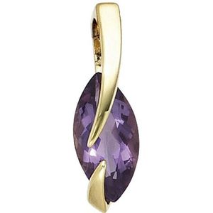 SIGO Anhänger 585 Gold Gelbgold 1 Amethyst lila violett Goldanhänger