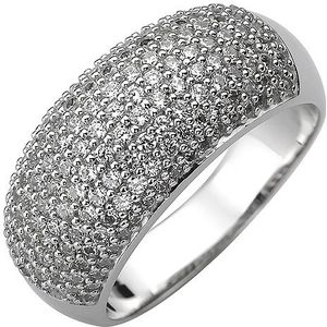 SIGO Damen Ring 925 Sterling Silber 158 Zirkonia Silberring