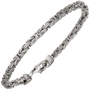 SIGO Königsarmband 925 Sterling Silber 21 cm Armband Silberarmband