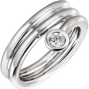 SIGO Damen Ring 925 Sterling Silber 1 Zirkonia Silberring
