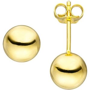 SIGO Ohrstecker Kugel 8mm 925 Sterling Silber gold vergoldet Ohrringe Kugelohrstecker