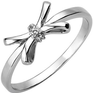 SIGO Damen Ring 925 Sterling Silber 3 Zirkonia Silberring
