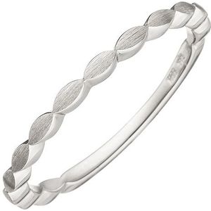 SIGO Damen Ring zart 585 Gold Weißgold matt Weißgoldring