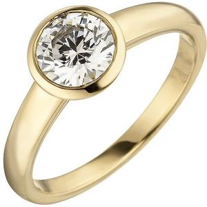 SIGO Damen Ring 585 Gold Gelbgold 1 Diamant Brillant 1,0 ct. Diamantring Solitär