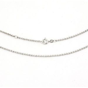 SIGO Premium Schmuck-Kette 1,5 mm, 45 cm / 42,5 cm, 925 Silber rhodiniert