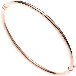 SIGO Armreif Armband oval 585 Gold Rotgold Goldarmreif Steckverschluss