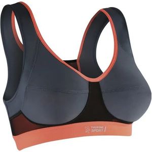 Thuasne - Activ Sport Bra - Titaangrijs - Koraal - 79% Polyamide, 21% Elastane