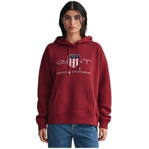 Gant Rel Archive Shield Hoodie Rood S Vrouw