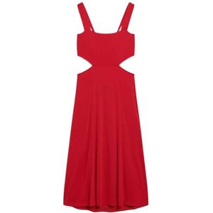 Superdry - Jersey Cutout Midi Dress - Mouwloze Midi-jurk