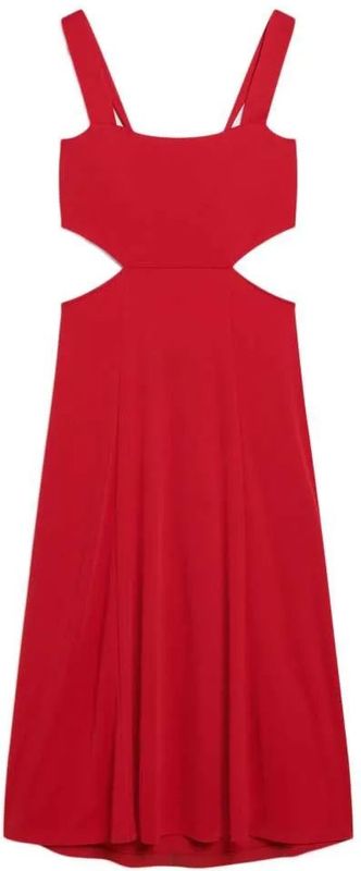 Superdry - Jersey Cutout Midi Dress - Mouwloze Midi-jurk