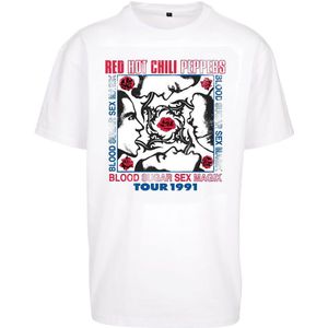 Mister Tee Red Hot Chilli Peppers Oversize Short Sleeve T-shirt Wit L Man