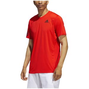 Adidas Club 3 Stripe T-shirt Met Korte Mouwen