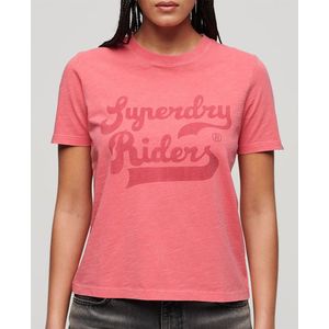 Superdry Archive Kiss Print Relaxed T-shirt Met Korte Mouwen