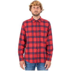 Hurley Portland Organic Long Sleeve Shirt Rood S Man