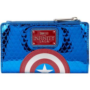 Loungefly Metallic Captain America Wallet Blauw  Man