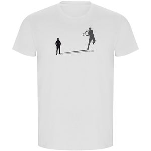 Kruskis Shadow Tennis Eco Short Sleeve T-shirt Wit 2XL Man