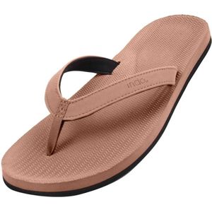 INDOSOLE - Essentials Flip Flops - Rust - Gerecycled Autobandrubber - Natuurrubber