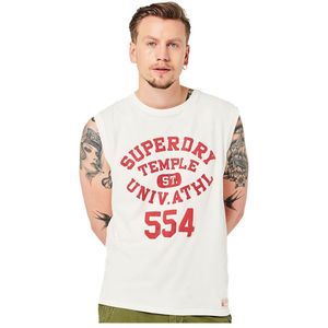 Superdry Vintage Athletic Vest T-shirt Wit S Man