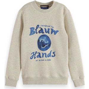 Scotch & Soda Denim Washed Artwork Sweatshirt