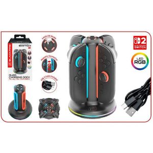 Blackfire Switch2 Quad Rgb Led Joy-con Laadstation