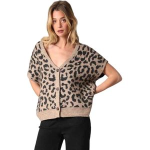DEELUXE - NERILE - Mouwloos Vest - Luipaardprint