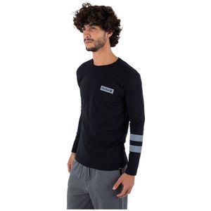 Hurley Oceancare Block Party Long Sleeve T-shirt Zwart L Man