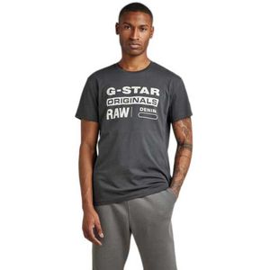 G-star Originals Label Short Sleeve T-shirt Grijs S Man