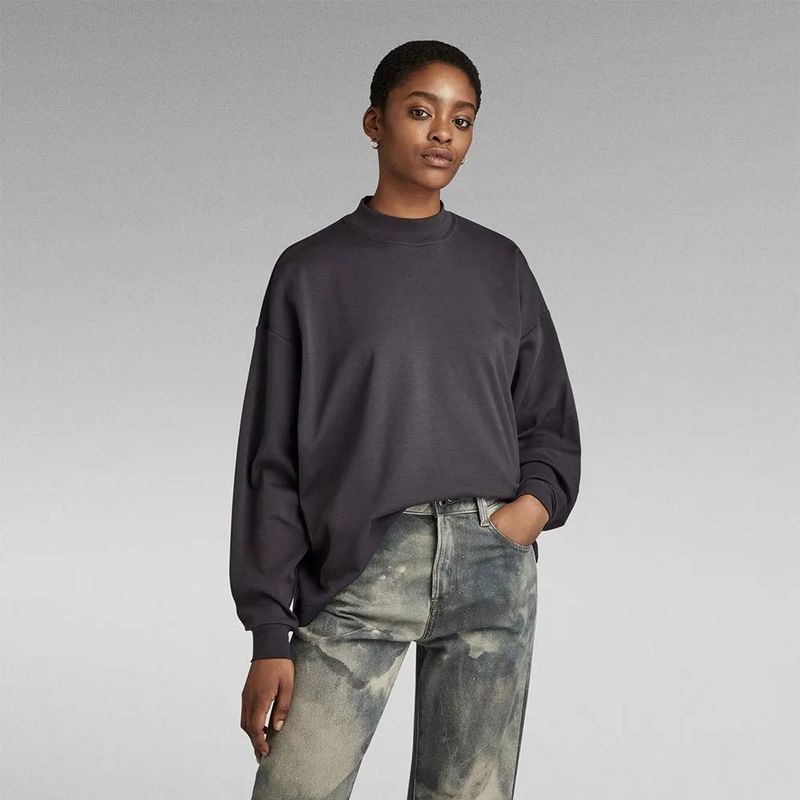 G-star - Moto Logo - T-shirt - Met Lange Mouwen - Oversized Fit