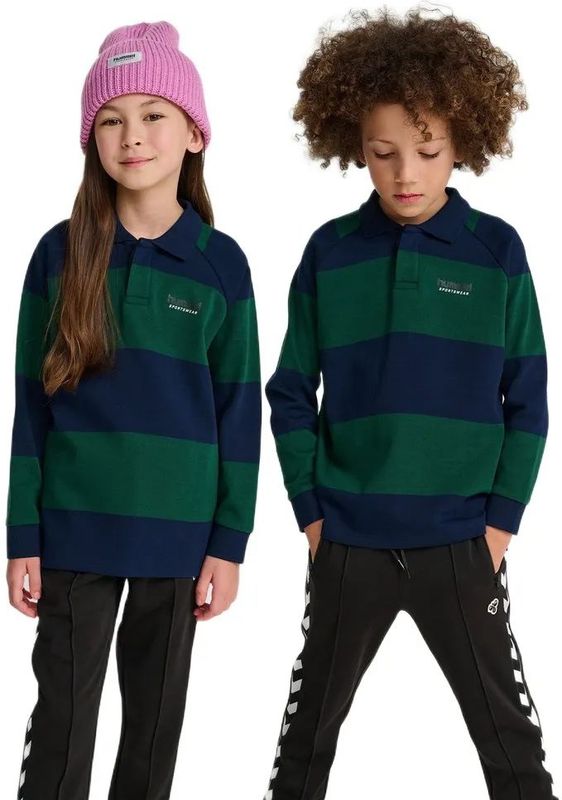 Hummel - Striped Loose - Kinderpolo - Lange Mouwen