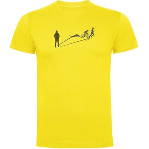 Kruskis Triathlon Shadow Short Sleeve T-shirt Geel S Man