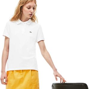Lacoste Classic Fit Short Sleeve Polo Wit 42 Vrouw