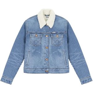 Wrangler - Heritage - Spijkerjas - Blauw - Regular Fit - Sherpa Voering