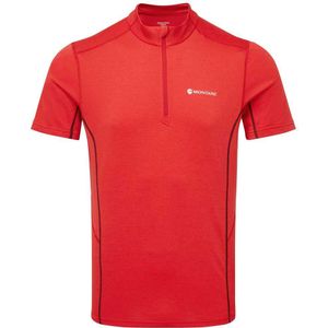 Montane Dart Zip Short Sleeve T-shirt Rood XS Man