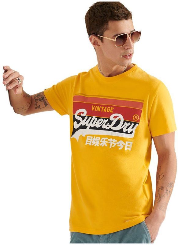 Superdry - Vintage Logo Cali Stripe - T-shirt - Met Korte Mouwen