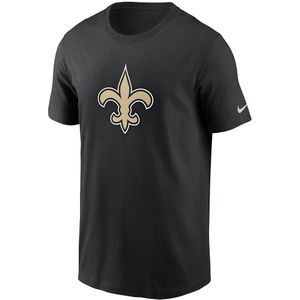 Nike Nfl New Orleans Saints Logo Essential Short Sleeve T-shirt Zwart S Man