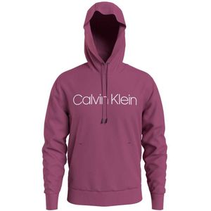 Calvin Klein Cotton Logo Hoodie Paars S Man
