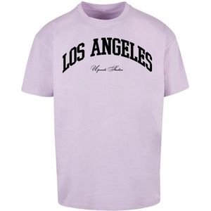 Mister Tee L.a. College Oversize Short Sleeve T-shirt Paars XS Man