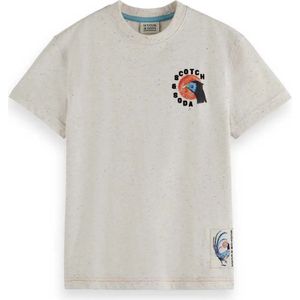 Scotch & Soda 180683 Loose Fit Front And Back Artwork T-shirt Met Korte Mouwen
