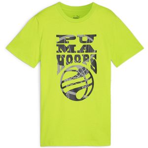 Puma Basketball Blueprint Short Sleeve T-shirt Geel 13-14 Years Jongen